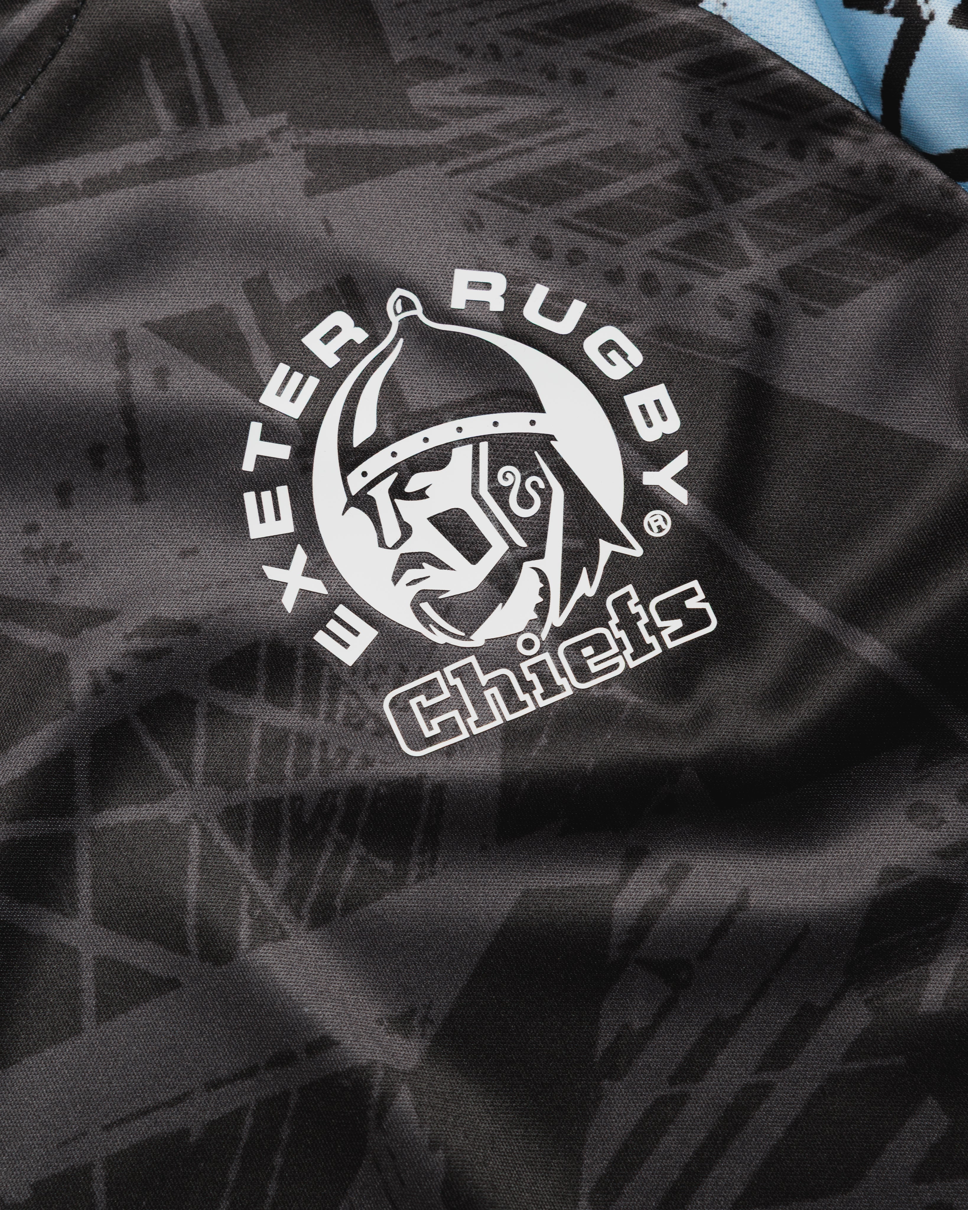 Exeter Chiefs 26/27 Vertex Training Tee Youth Black/Light Blue/White