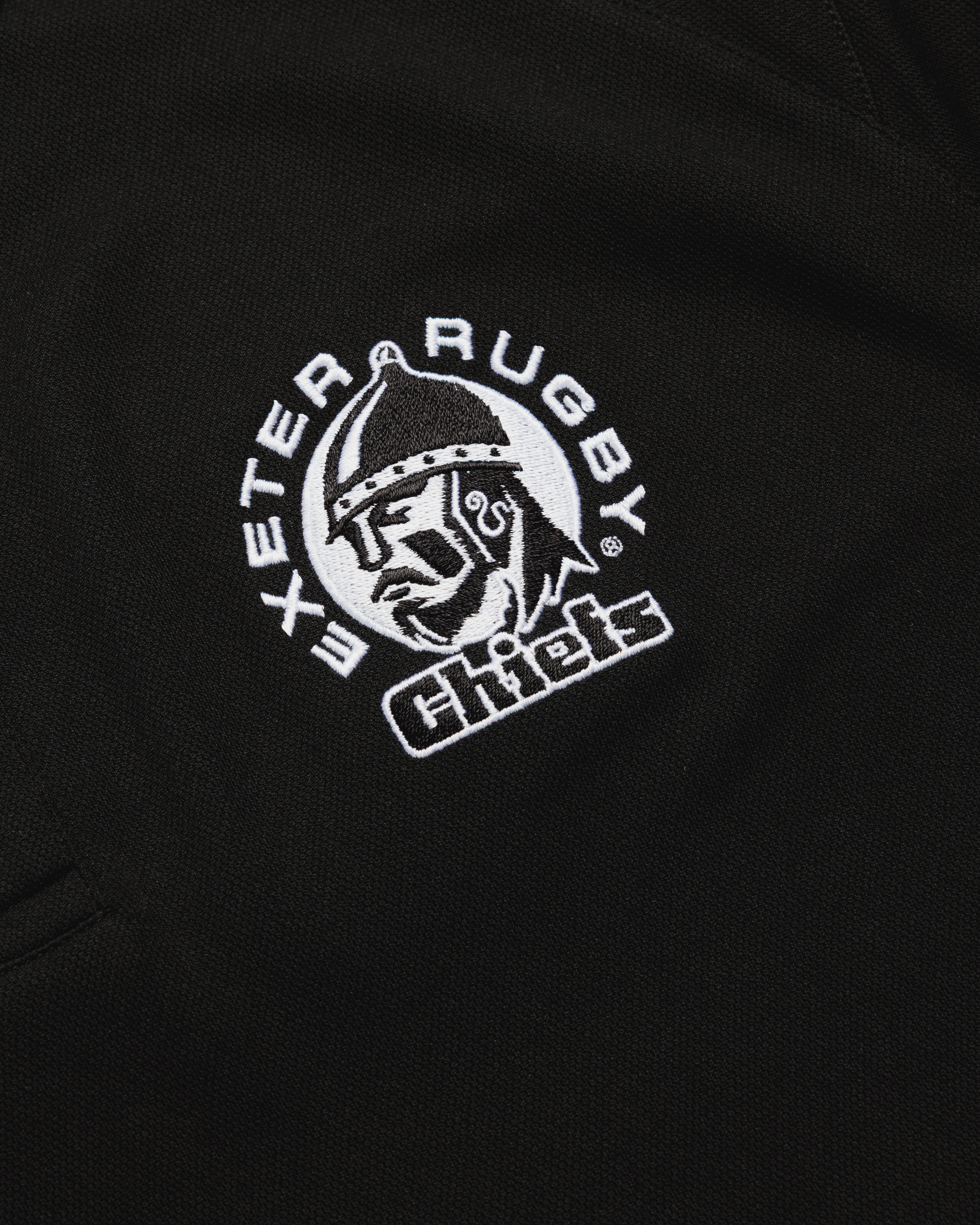 Exeter Chiefs 26/27 Vertex Polo Shirt Black/Blue