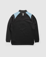 Exeter Chiefs 26/27 Vertex Half Zip Top Black/Light Blue/White