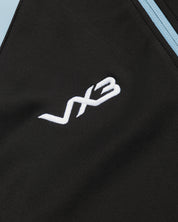 Exeter Chiefs 26/27 Vertex Half Zip Top Black/Light Blue/White