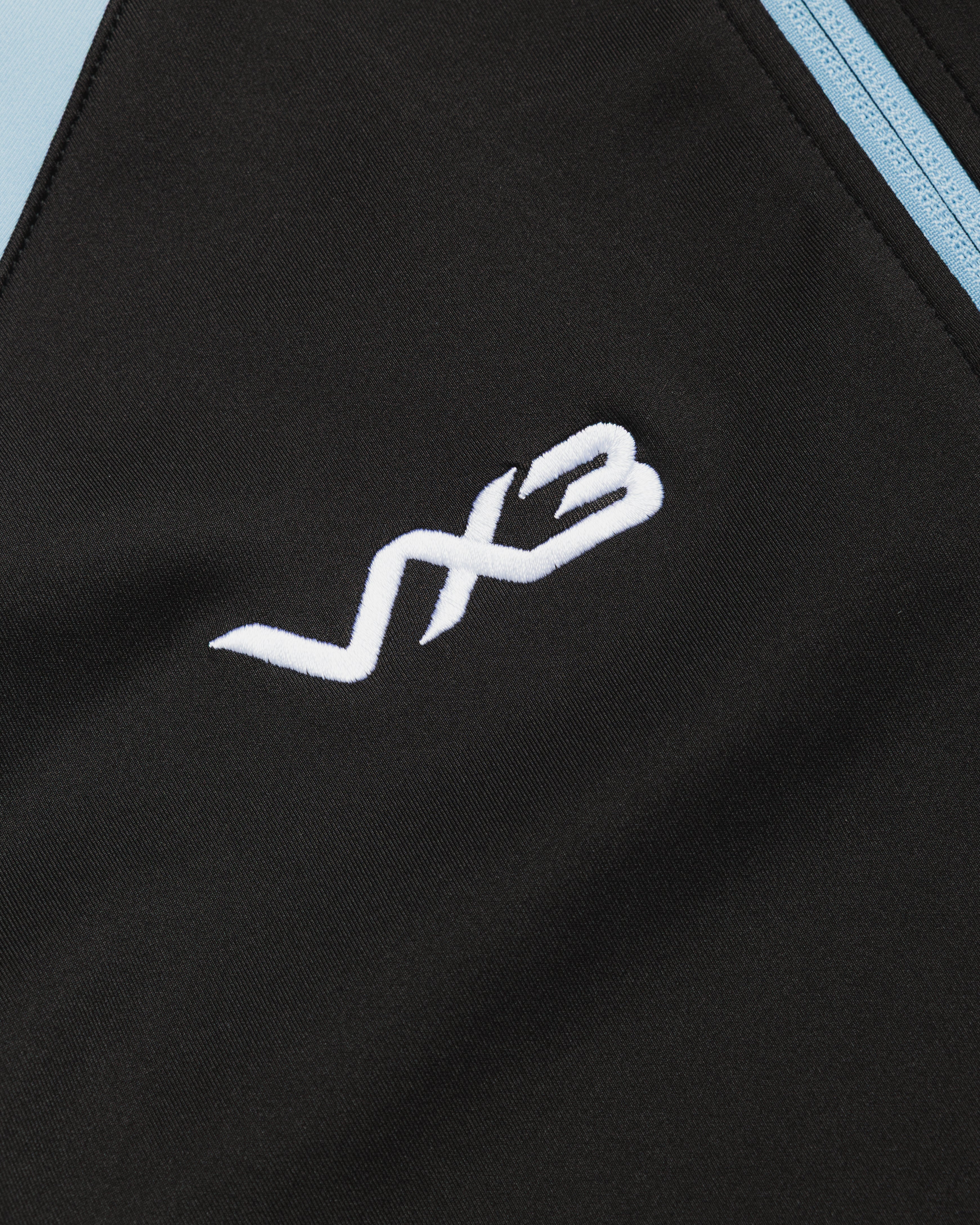 Exeter Chiefs 26/27 Vertex Half Zip Top Black/Light Blue/White
