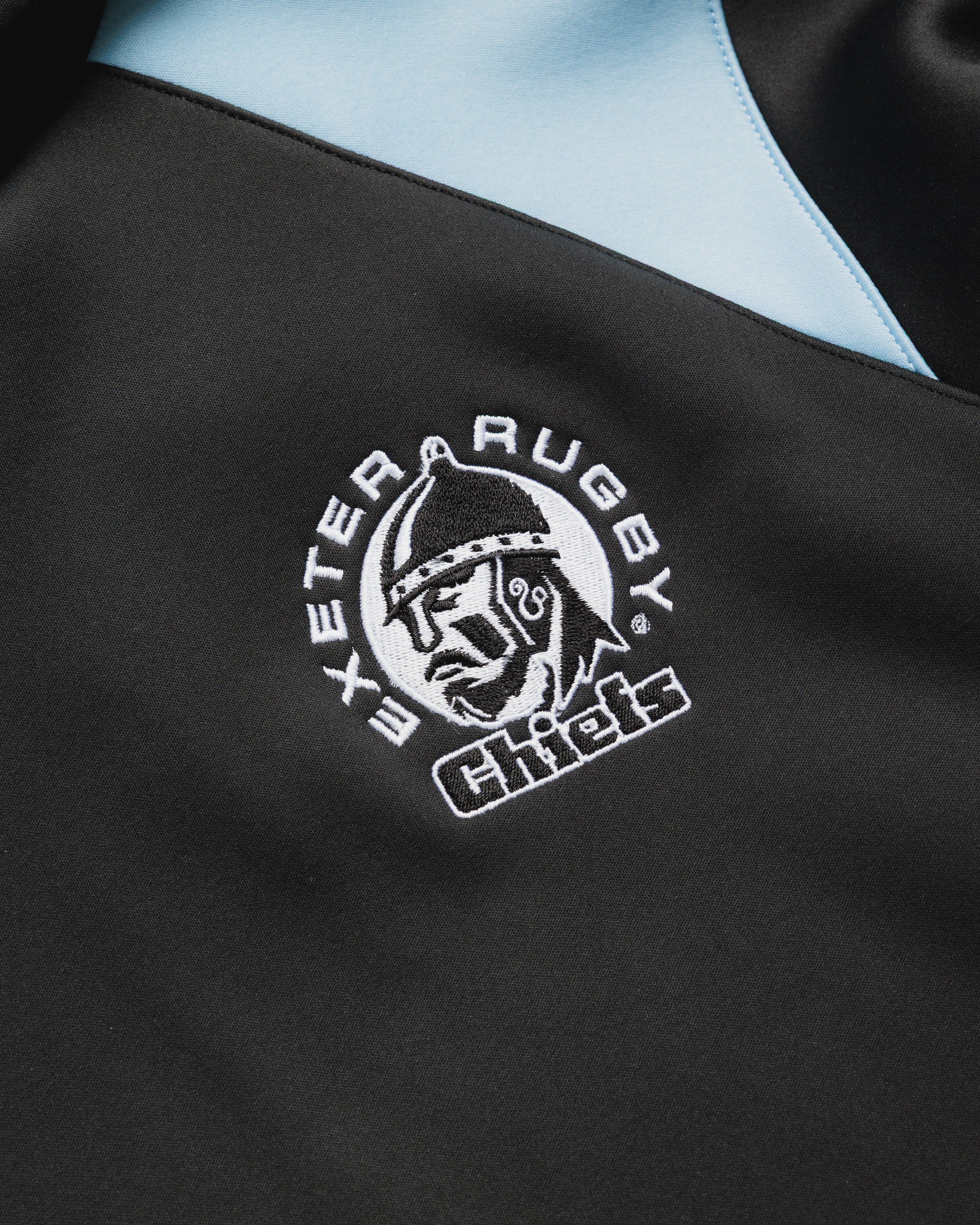 Exeter Chiefs 26/27 Vertex Training Hoodie Youth Black/Light Blue/White