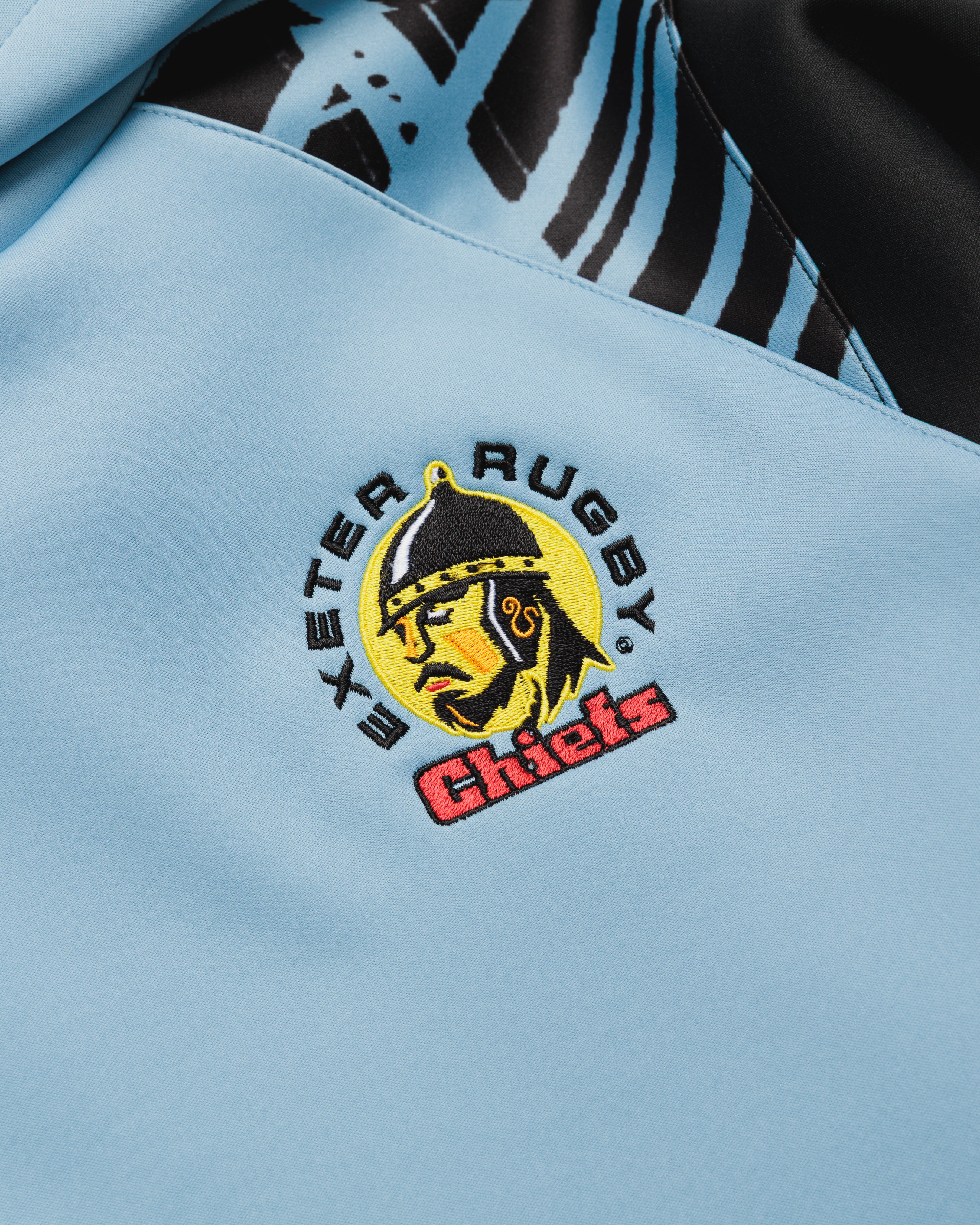 Exeter Chiefs 26/27 Vertex Training Hoodie Light Blue/Black/White