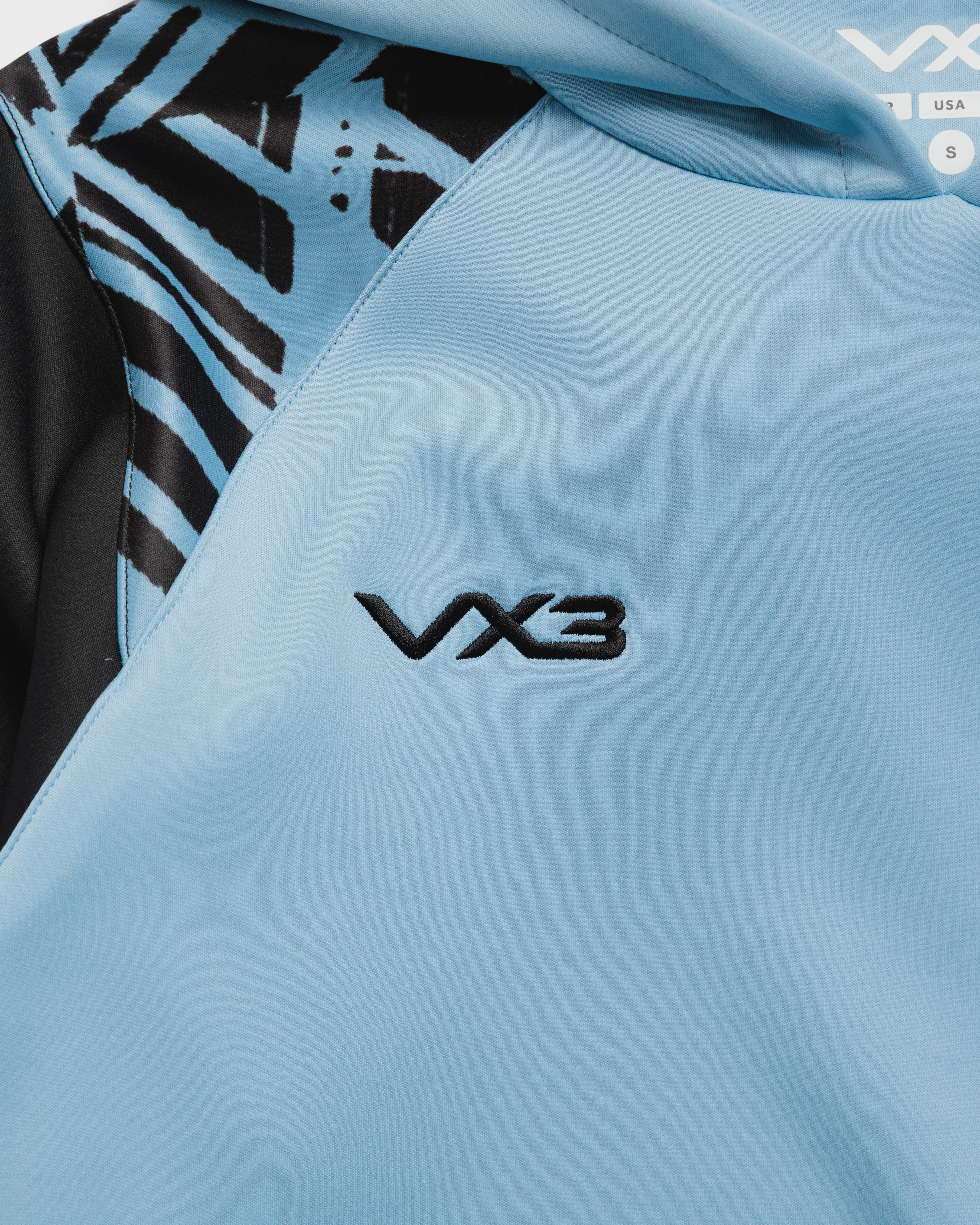 Exeter Chiefs 26/27 Vertex Training Hoodie Light Blue/Black/White