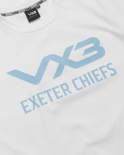 Exeter Chiefs 26/27 Invicta Tee White/Light Blue