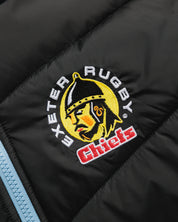 Exeter Chiefs 26/27 Lorica Jacket Youth Black/Light Blue