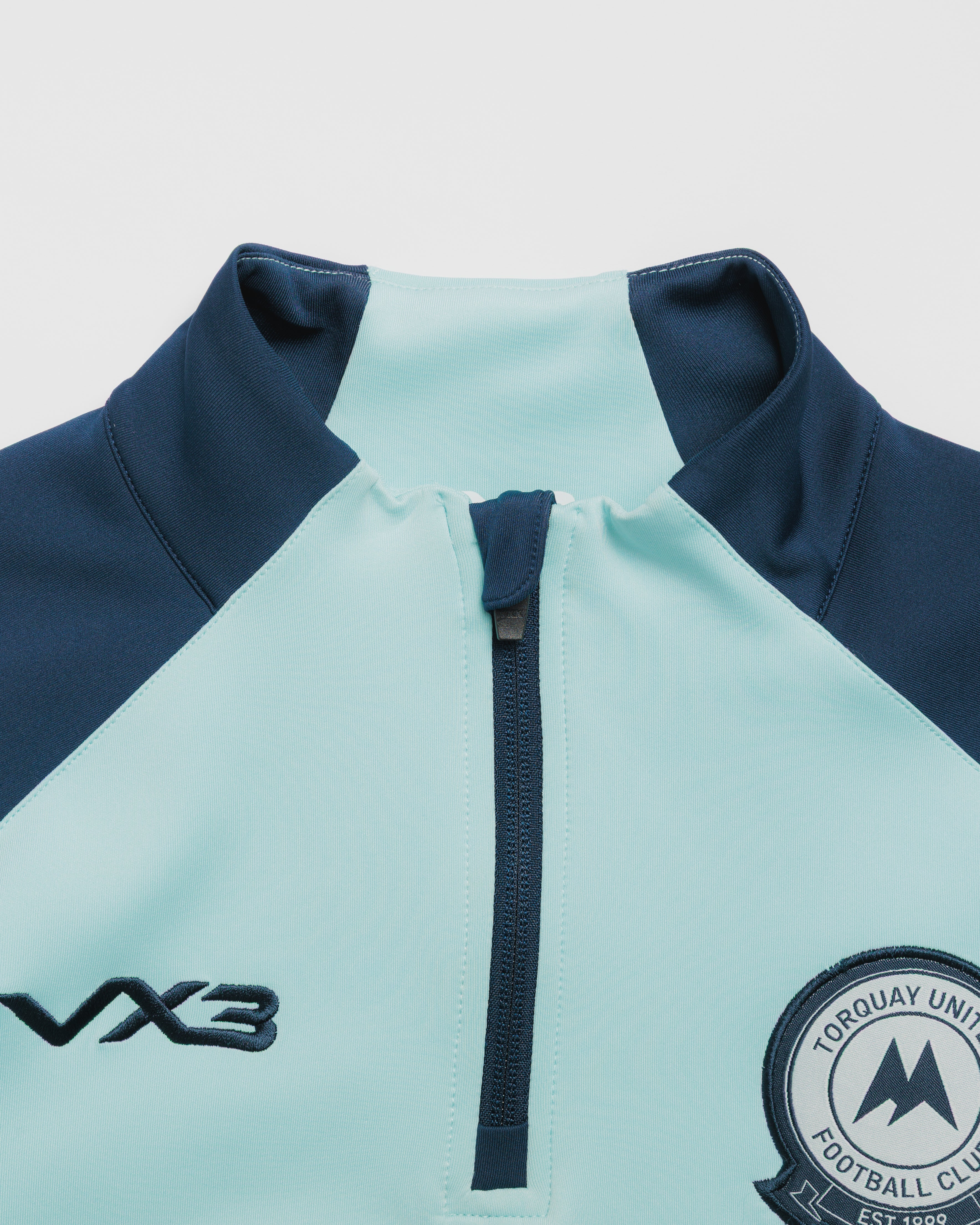 Torquay United FC 26/27 Vertex Half Zip Top Womens Clearwater/Navy