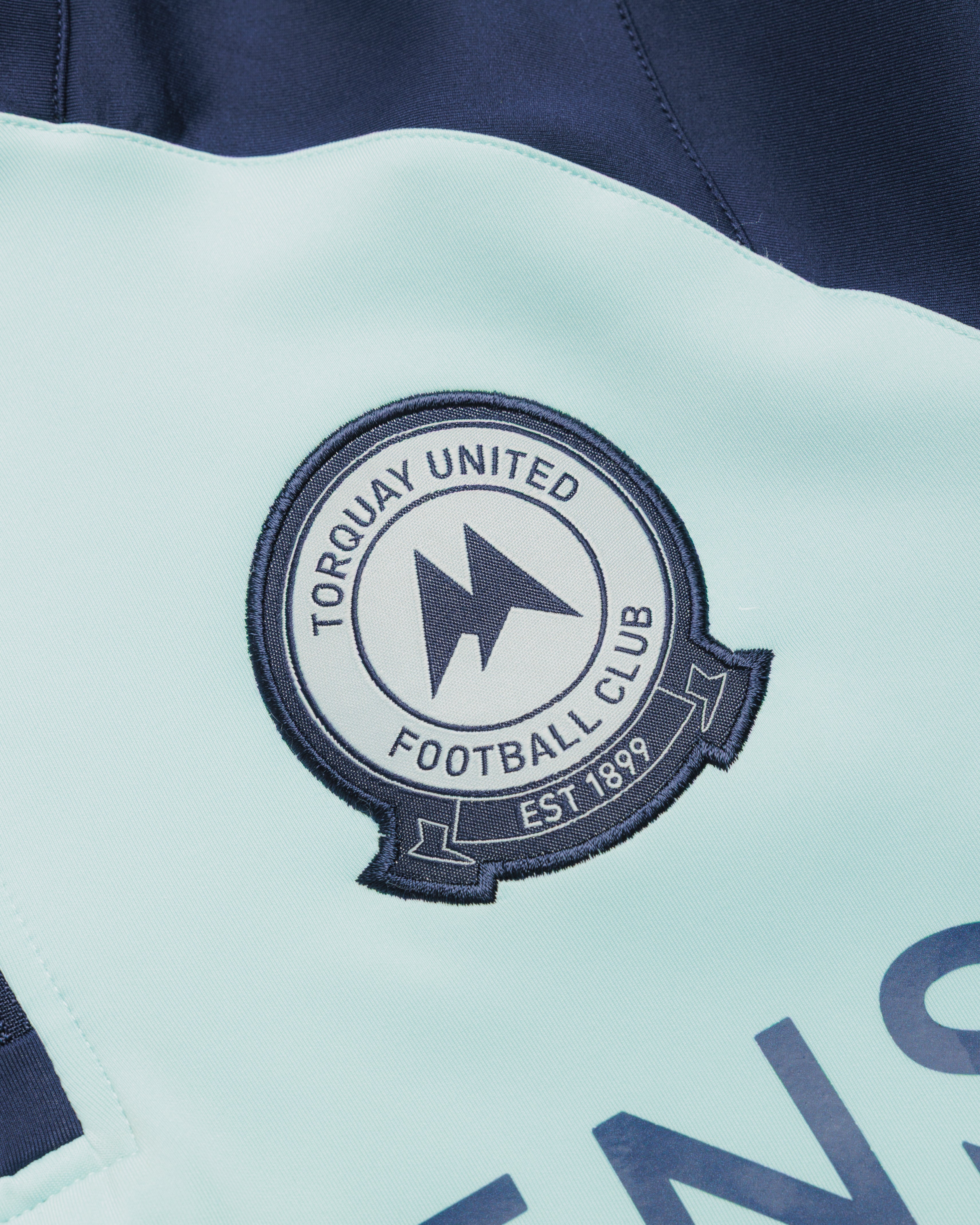 Torquay United FC 26/27 Vertex Half Zip Top Youth Clearwater/Navy