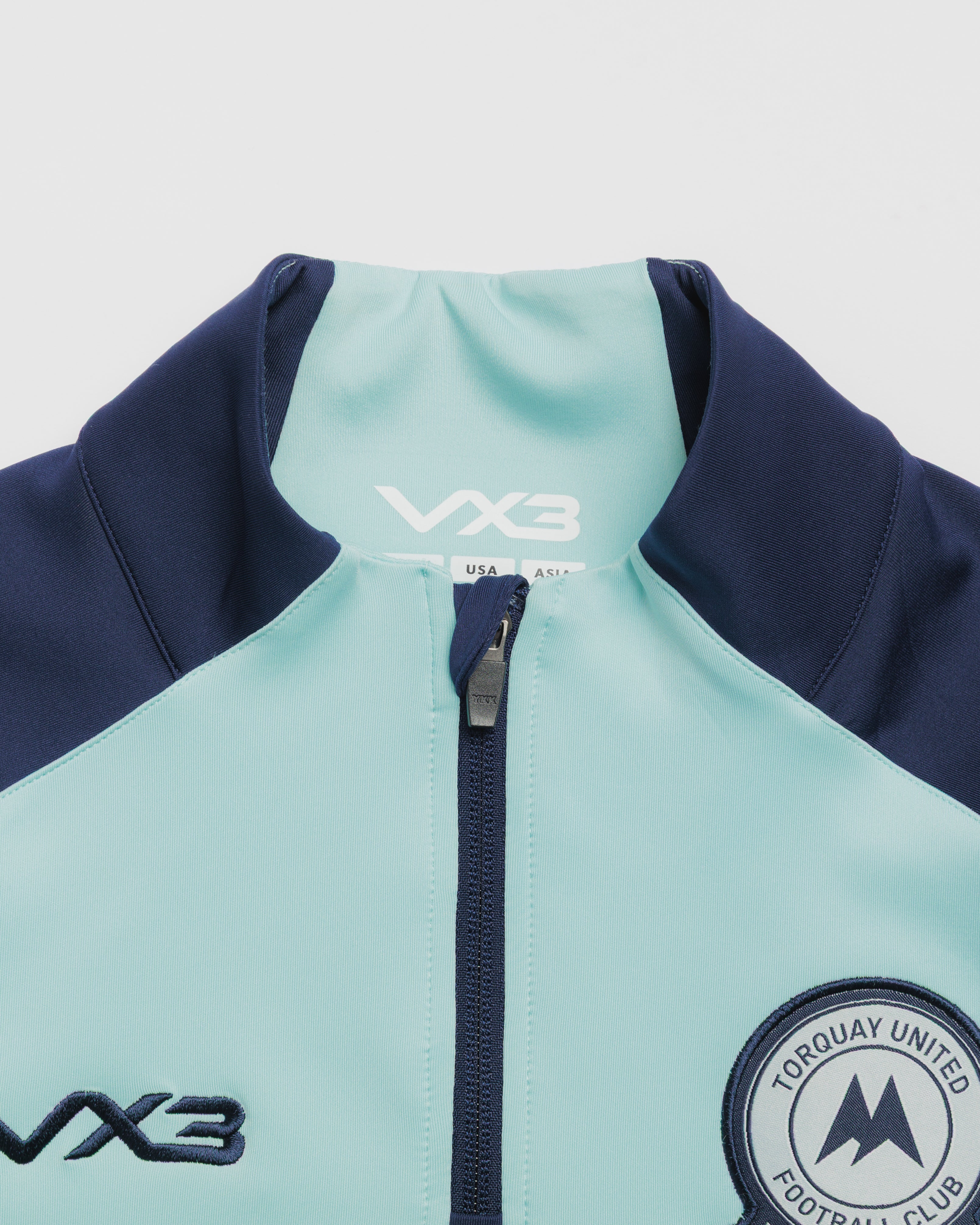Torquay United FC 26/27 Vertex Half Zip Top Youth Clearwater/Navy