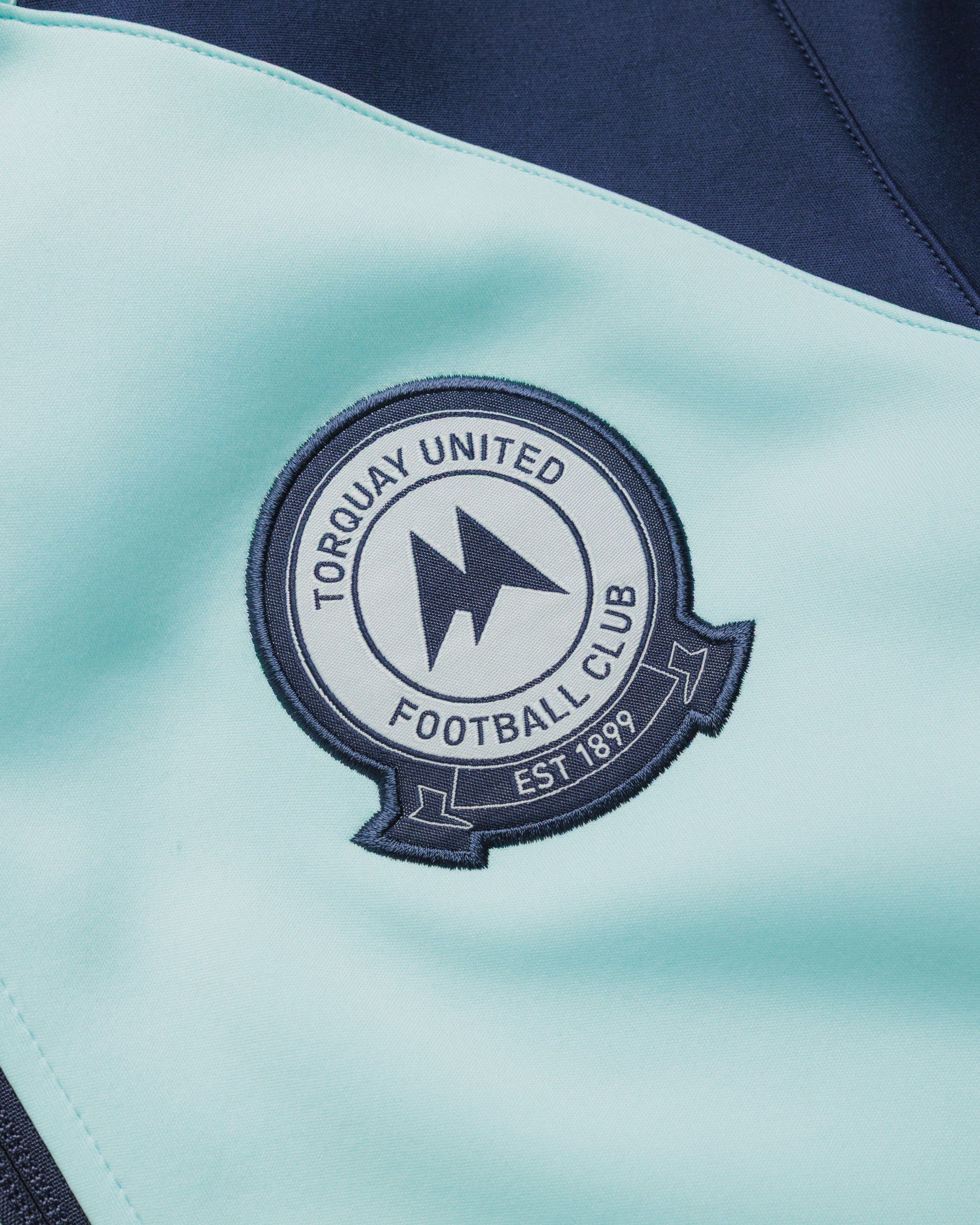 Torquay United FC 26/27 Vertex Zip Up Hoodie Clearwater/Navy