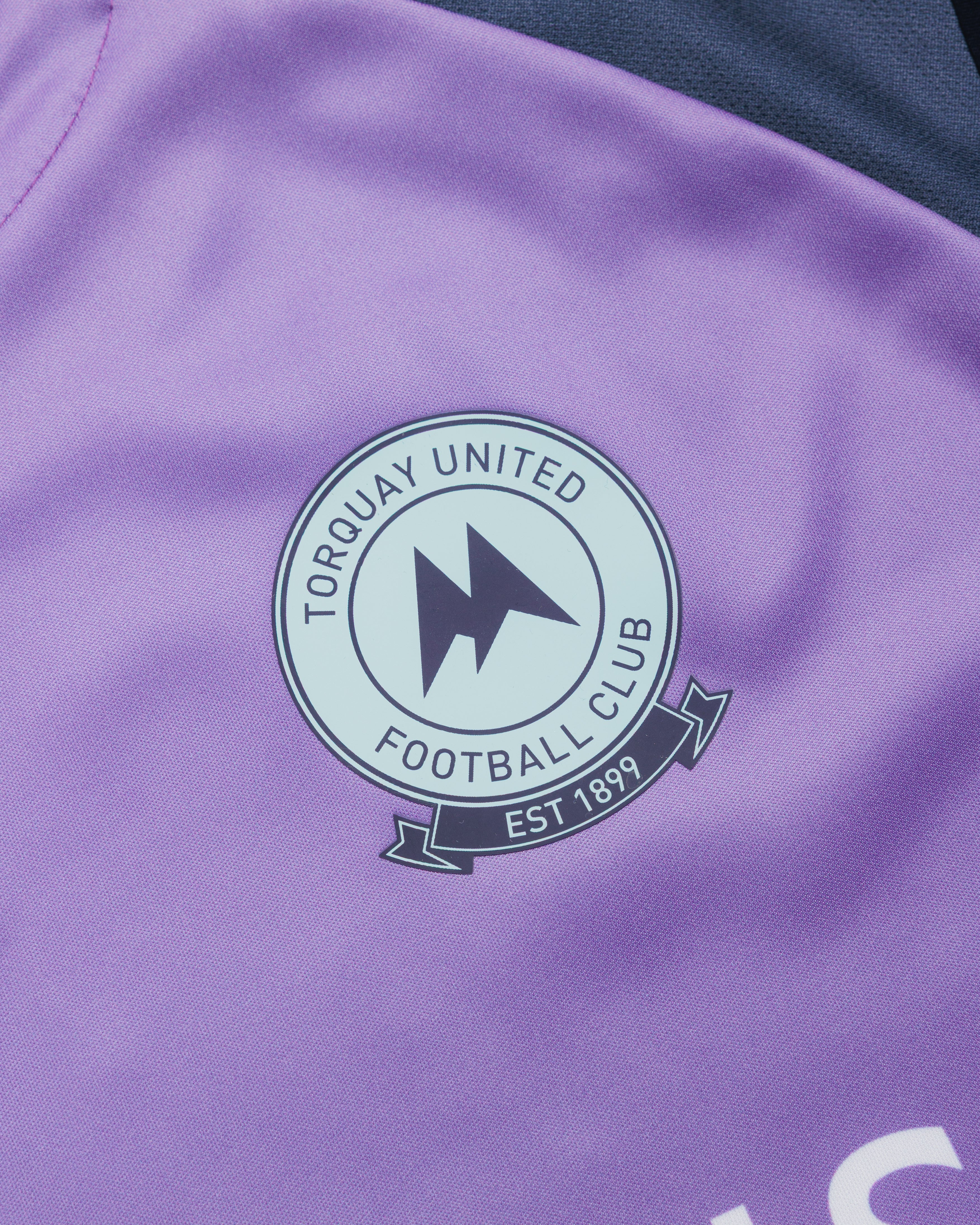 Torquay United FC 26/27 Vertex Training Tee Youth Dusted Peri/Navy/Clearwater