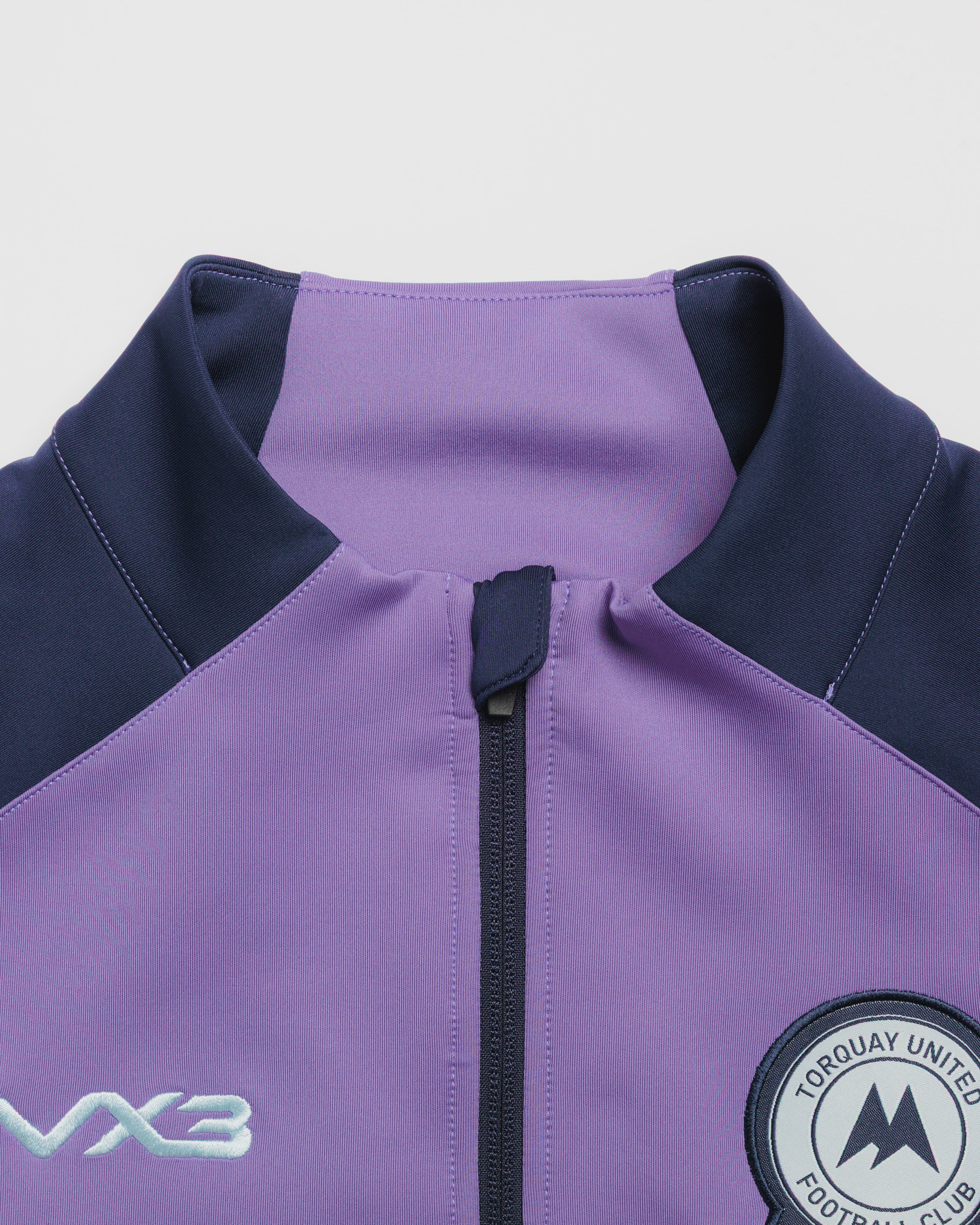 Torquay United FC 26/27 Vertex Half Zip Top Dusted Peri/Navy/Clearwater