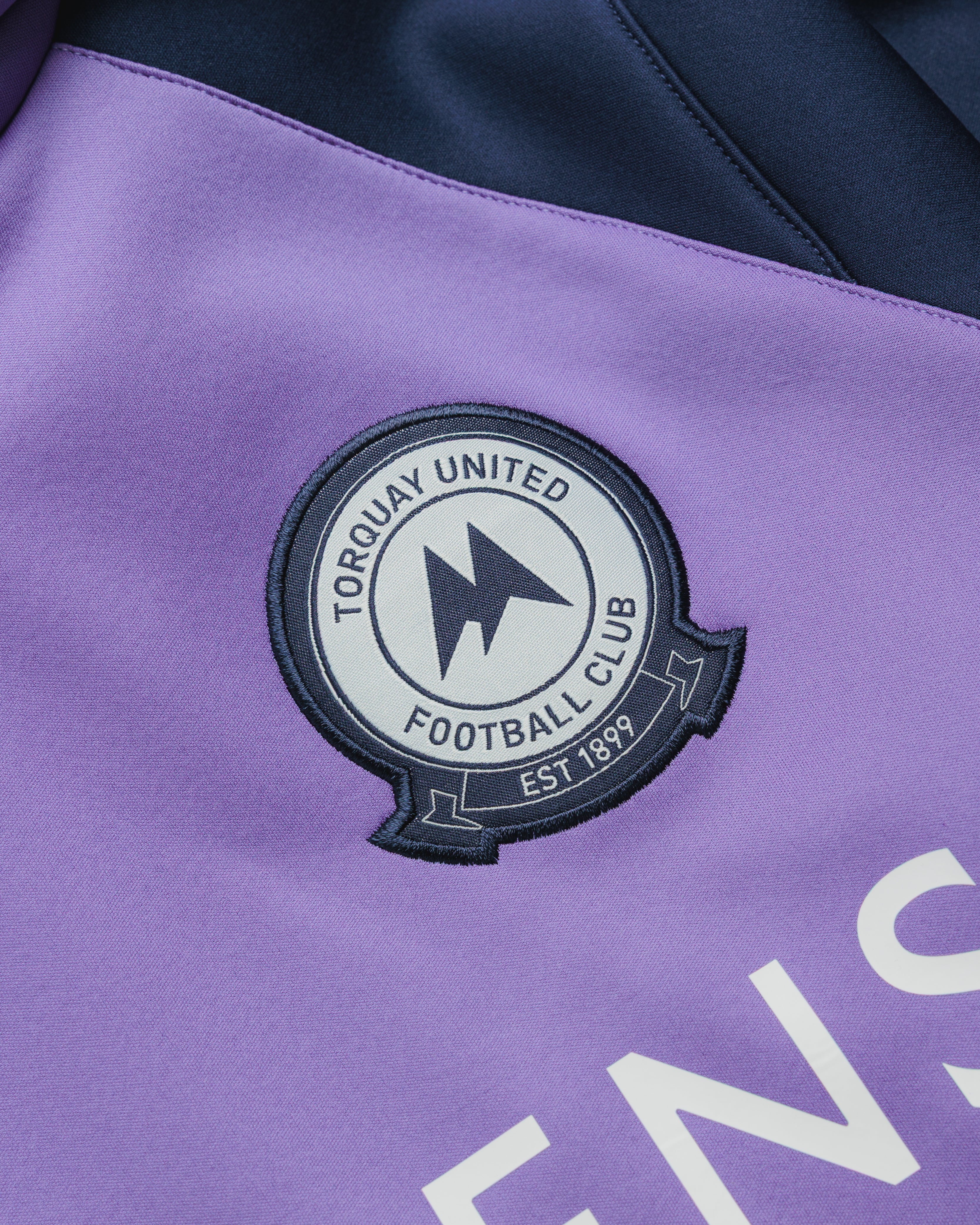 Torquay United FC 26/27 Vertex Training Hoodie Youth Dusted Peri/Navy/Clearwater