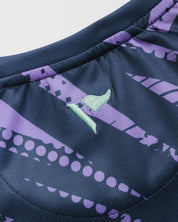 Scarlets 26/27 Warm Up Tee Navy/Dusted Peri/Bright Mint