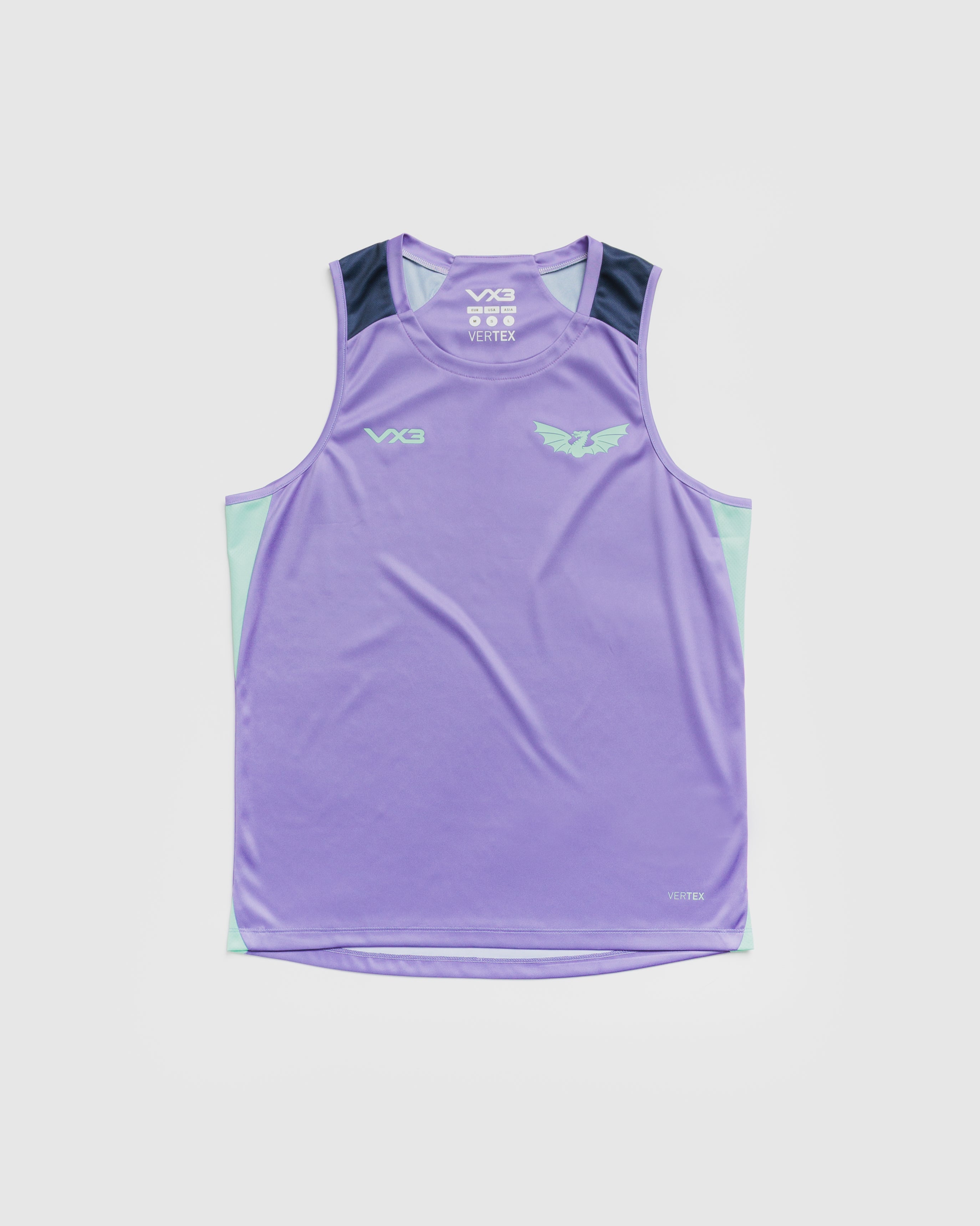 Scarlets 26/27 Vertex Training Vest Dusted Peri/Navy/Bright Mint