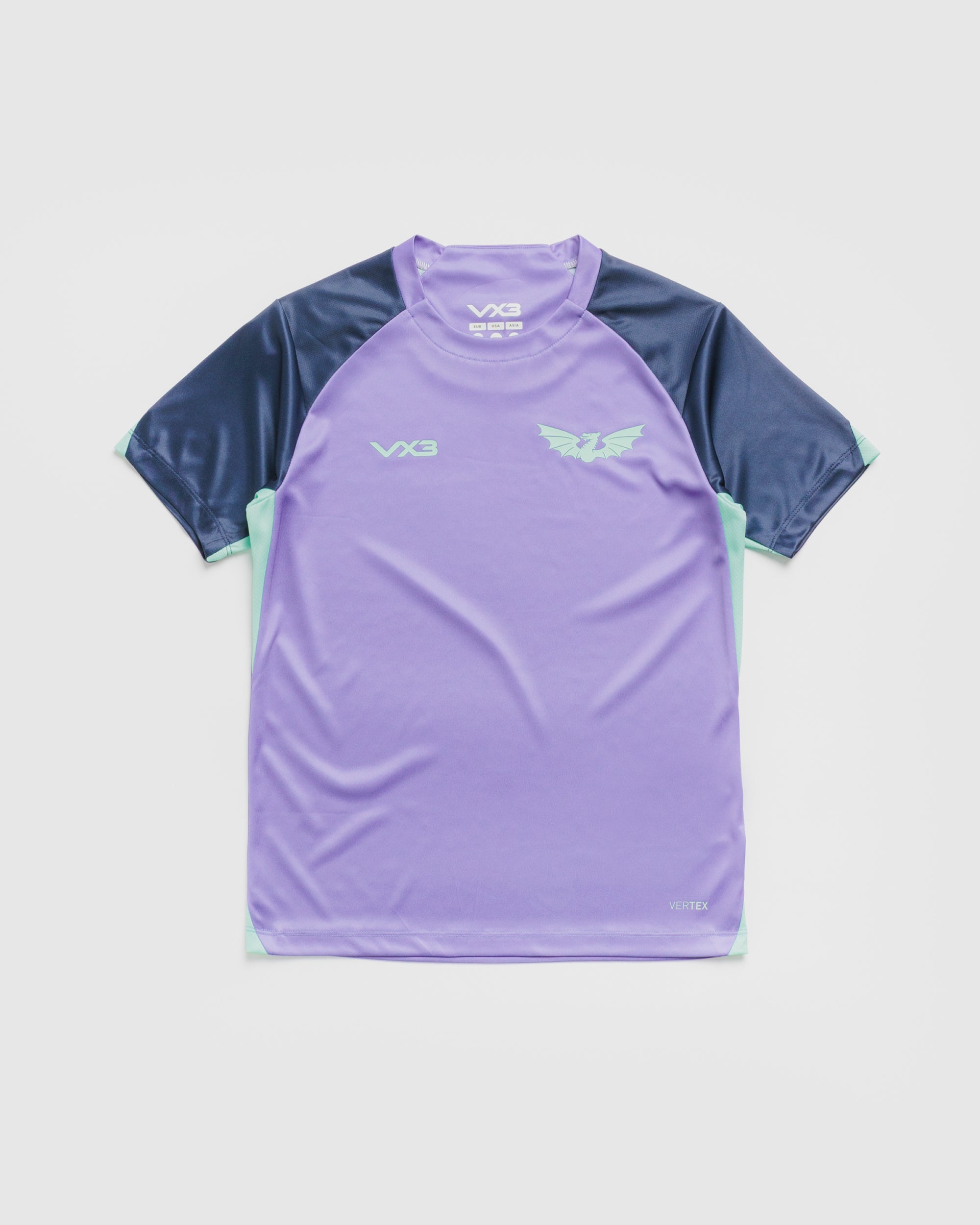 Scarlets 26/27 Vertex Training Tee Dusted Peri/Navy/Bright Mint