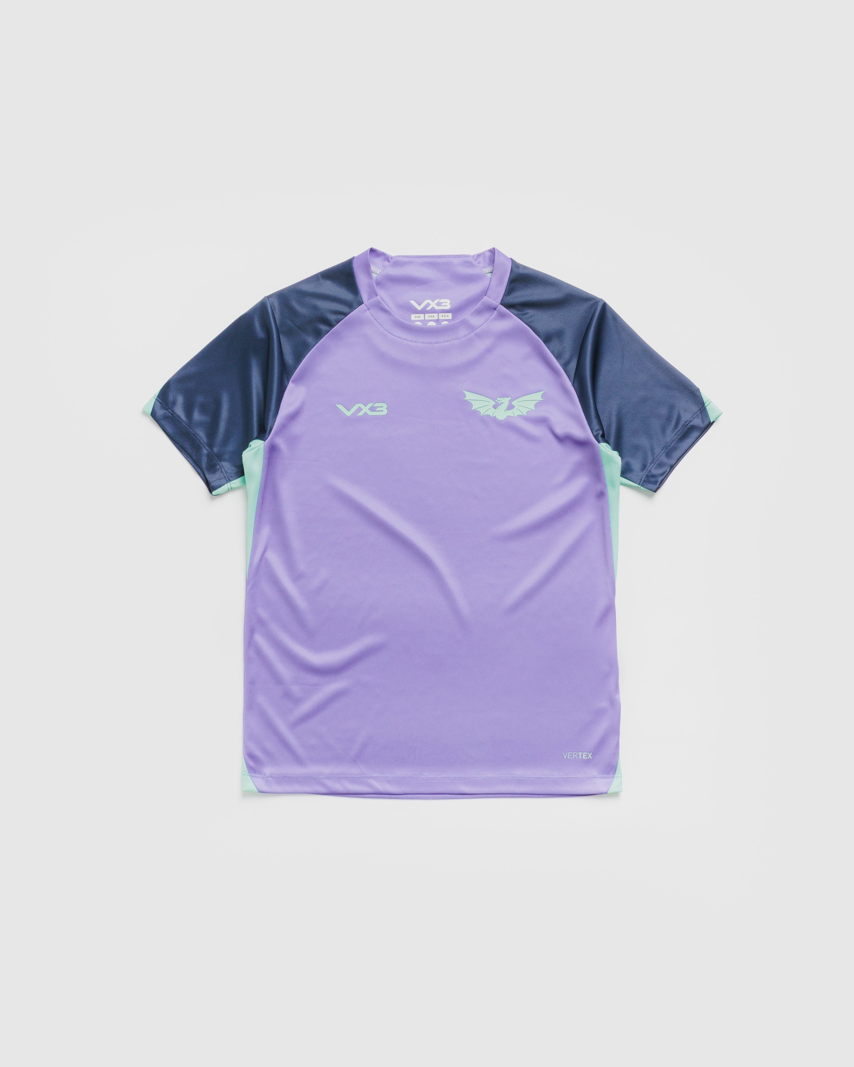 Scarlets 26/27 Vertex Training Tee Youth Dusted Peri/Navy/Bright Mint