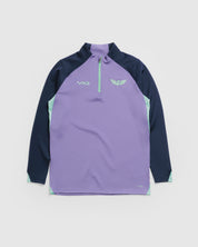 Scarlets 26/27 Vertex Half Zip Top Dusted Peri/Navy/Bright Mint