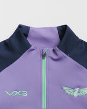 Scarlets 26/27 Vertex Half Zip Top Dusted Peri/Navy/Bright Mint