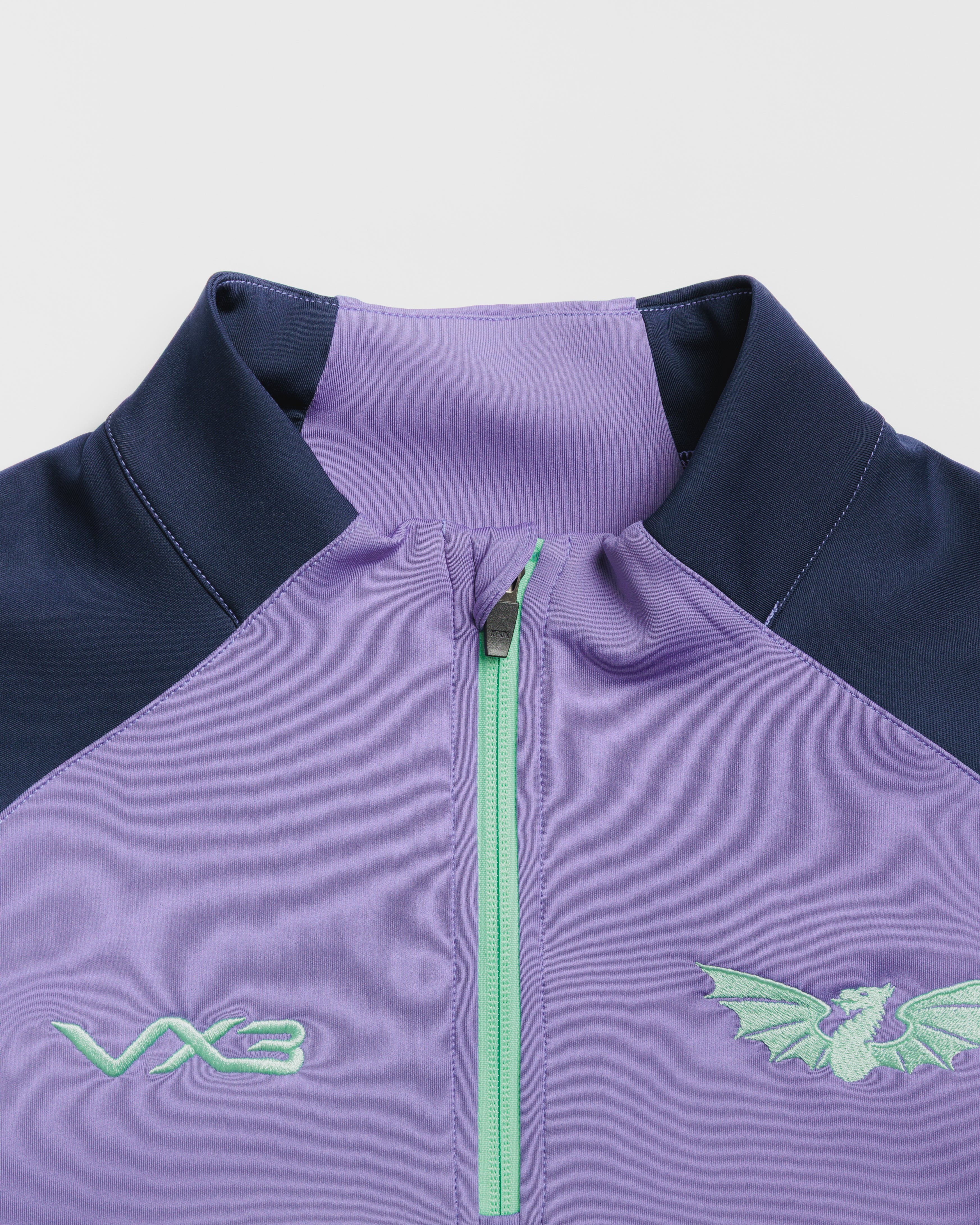 Scarlets 26/27 Vertex Half Zip Top Dusted Peri/Navy/Bright Mint