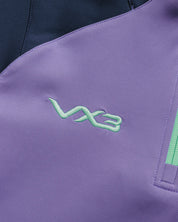 Scarlets 26/27 Vertex Half Zip Top Youth Dusted Peri/Navy/Bright Mint