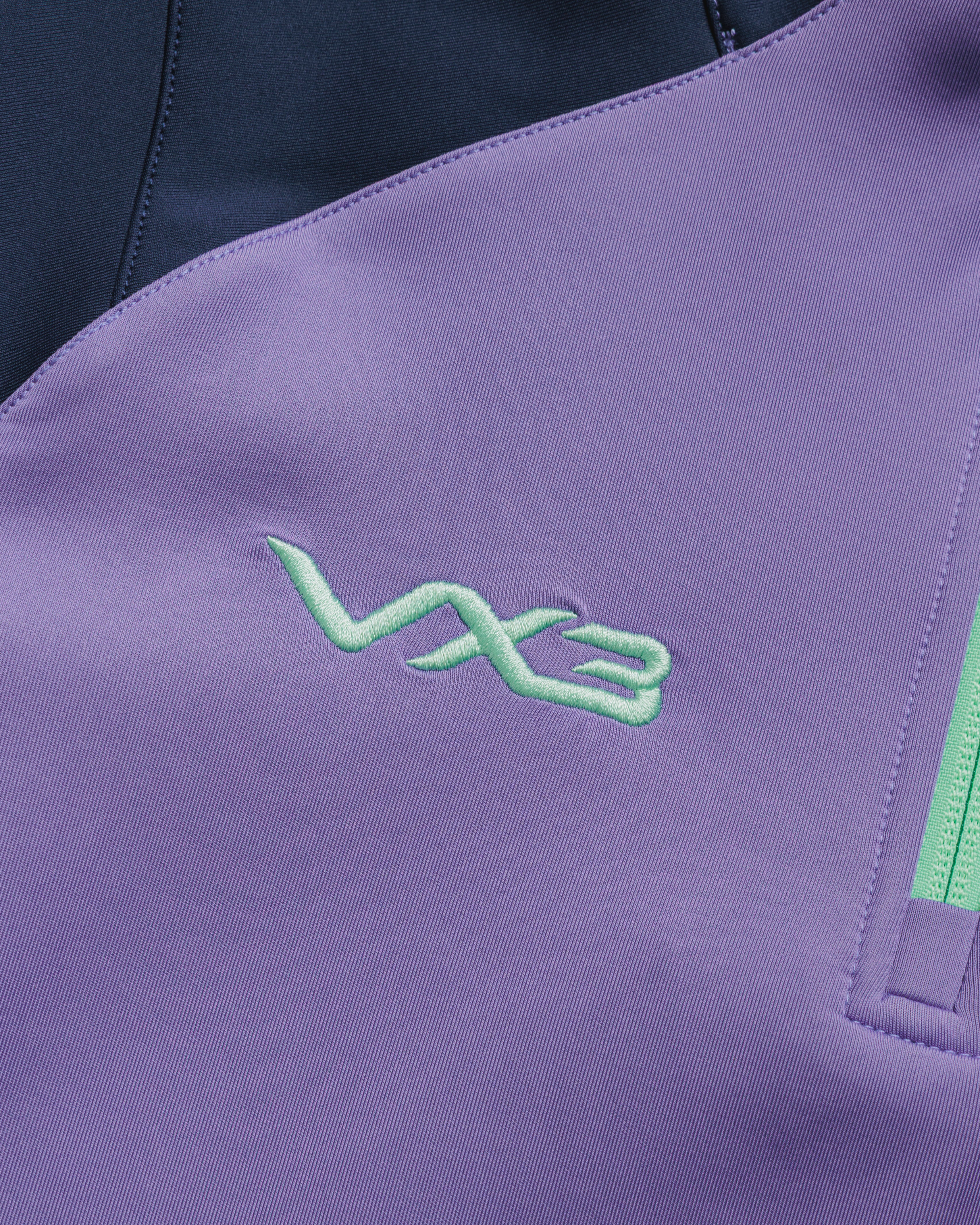 Scarlets 26/27 Vertex Half Zip Top Youth Dusted Peri/Navy/Bright Mint