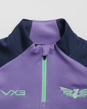 Scarlets 26/27 Vertex Half Zip Top Youth Dusted Peri/Navy/Bright Mint