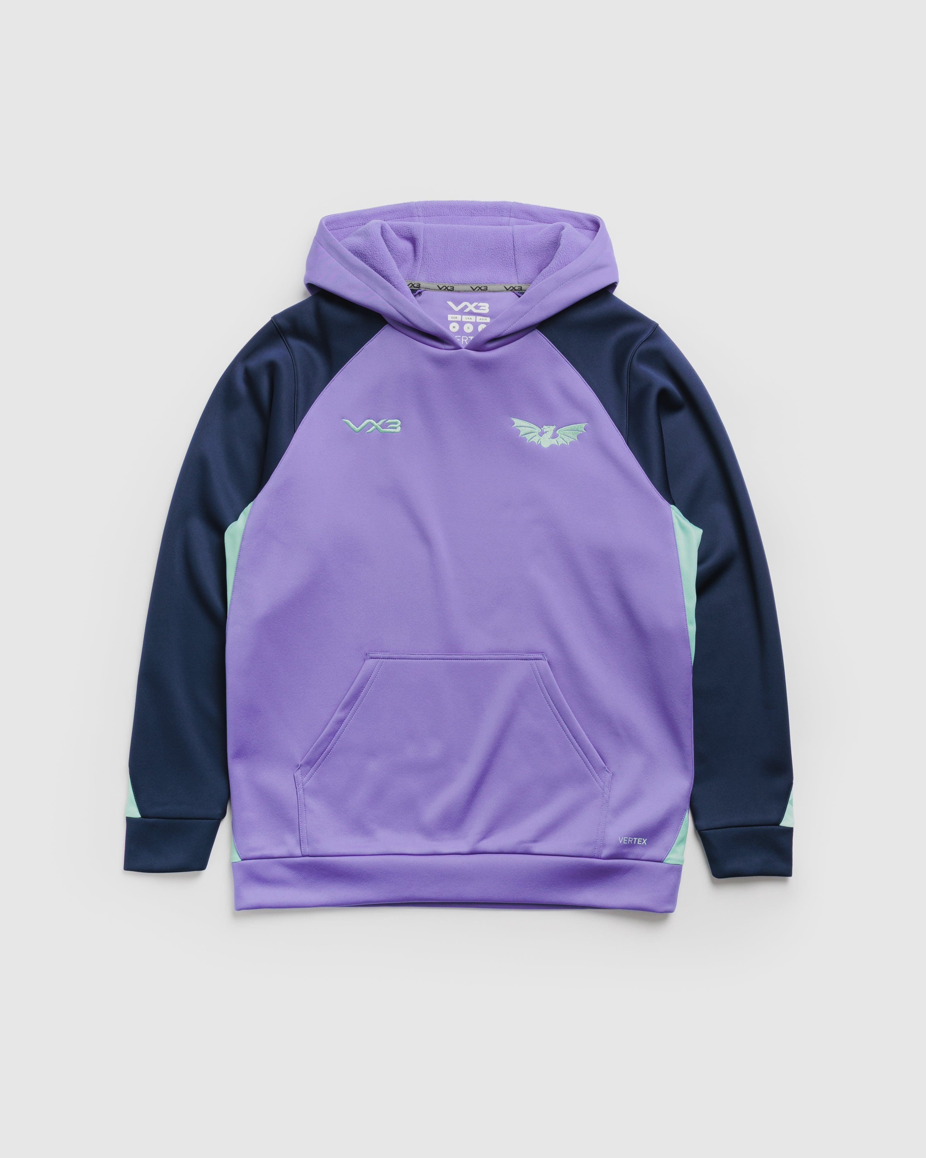Scarlets 26/27 Vertex Training Hoodie Dusted Peri/Navy/Bright Mint