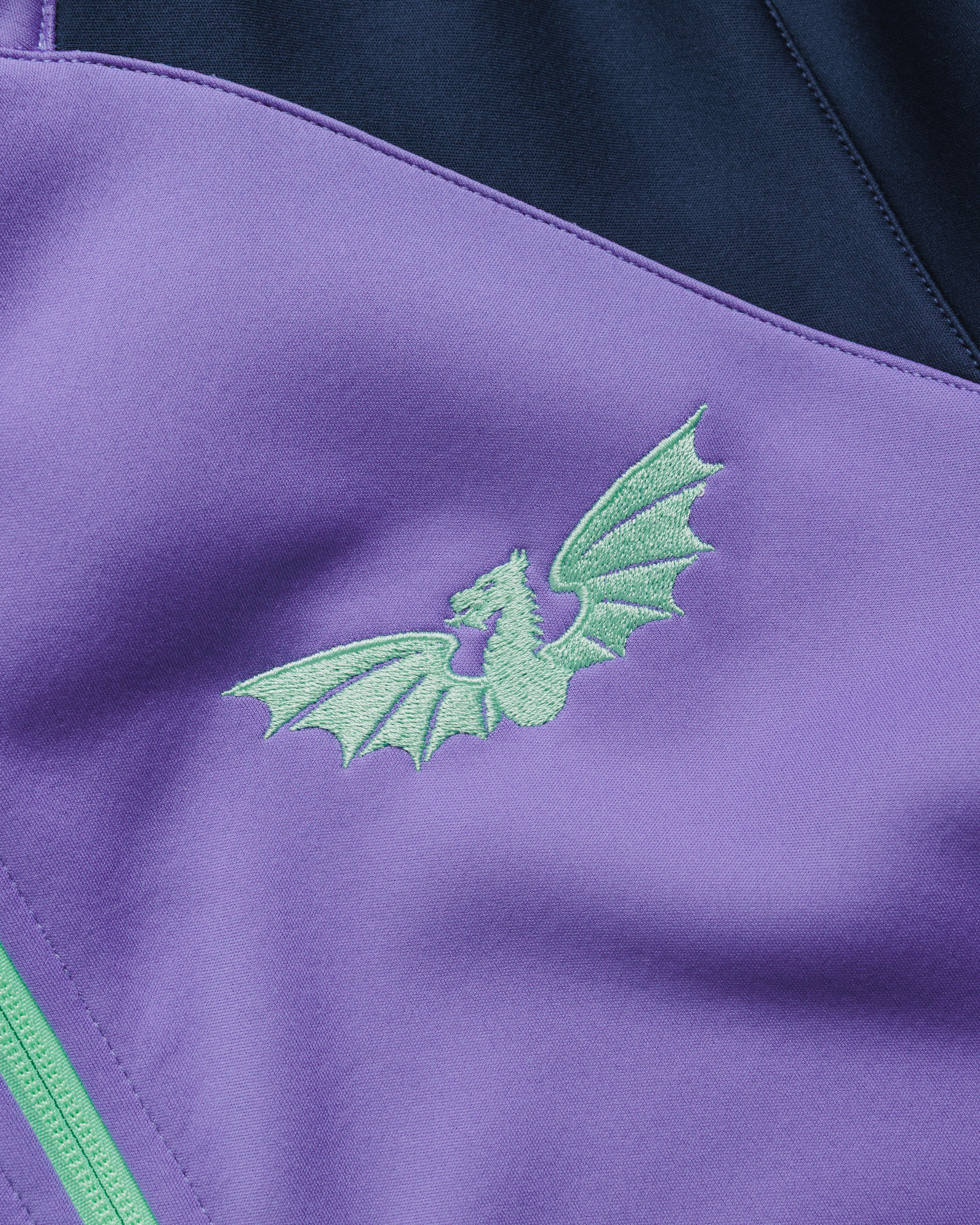 Scarlets 26/27 Vertex Zip Up Hoodie Dusted Peri/Navy/Bright Mint