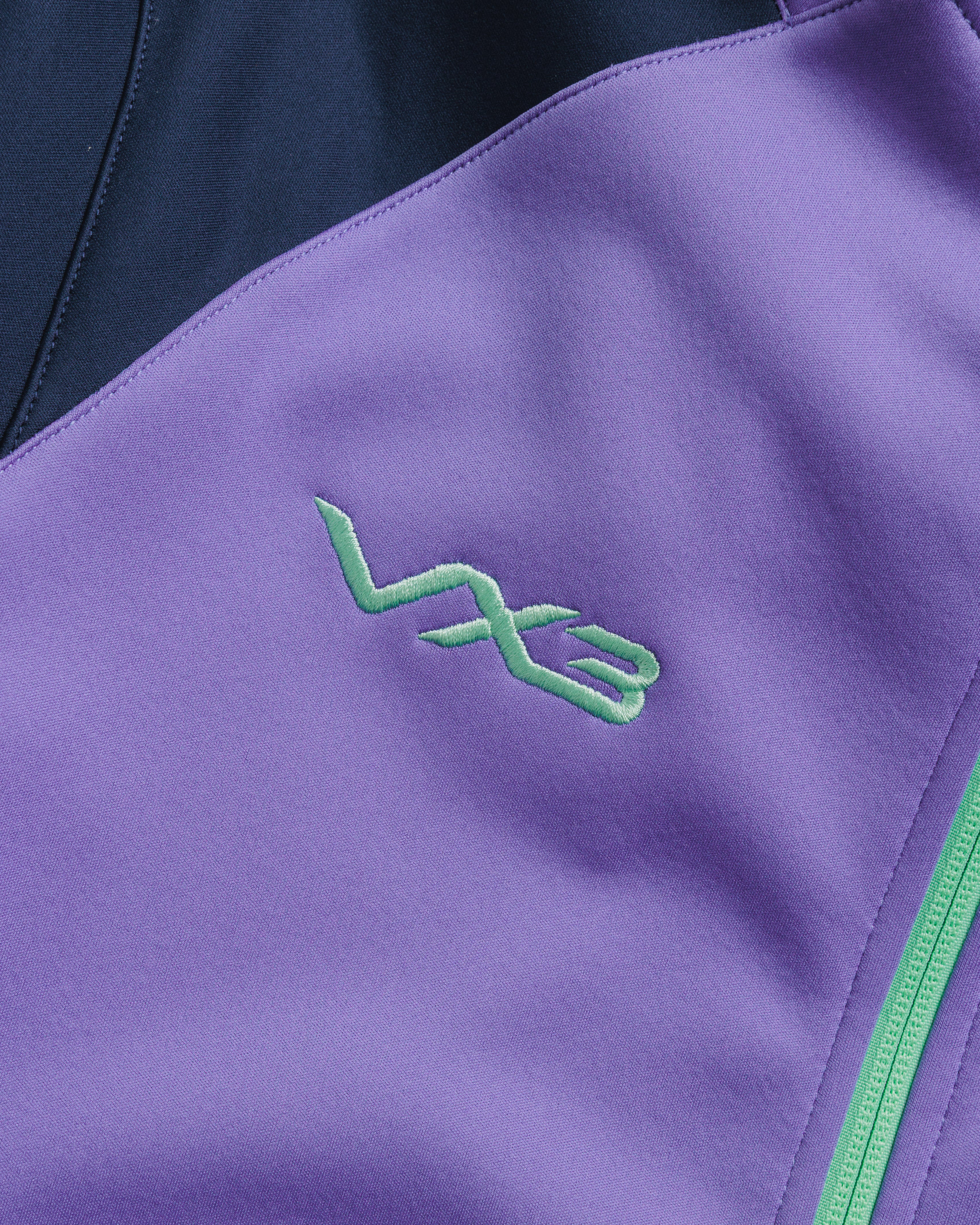 Scarlets 26/27 Vertex Zip Up Hoodie Dusted Peri/Navy/Bright Mint
