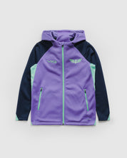 Scarlets 26/27 Vertex Zip Up Hoodie Youth Dusted Peri/Navy/Bright Mint