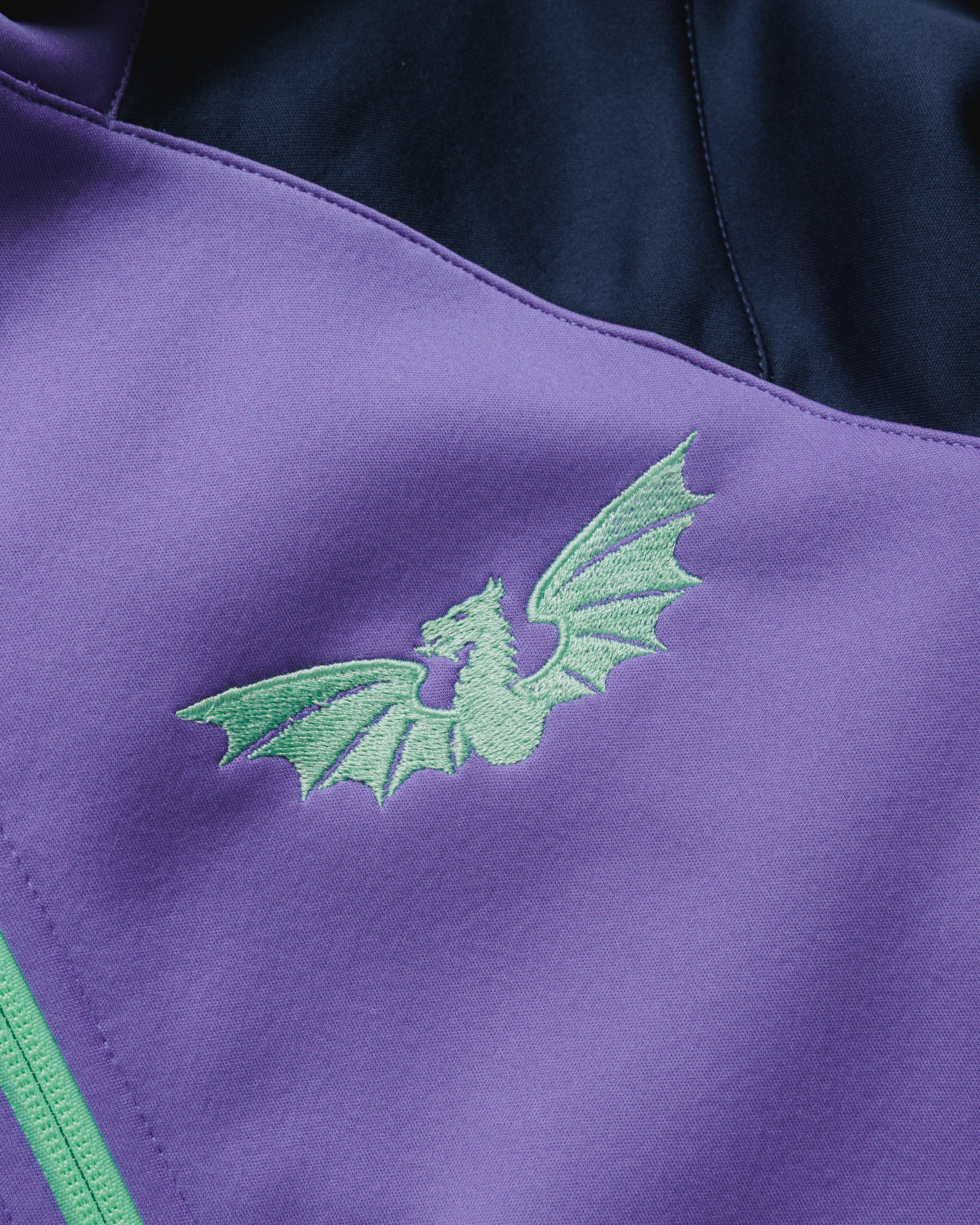 Scarlets 26/27 Vertex Zip Up Hoodie Youth Dusted Peri/Navy/Bright Mint