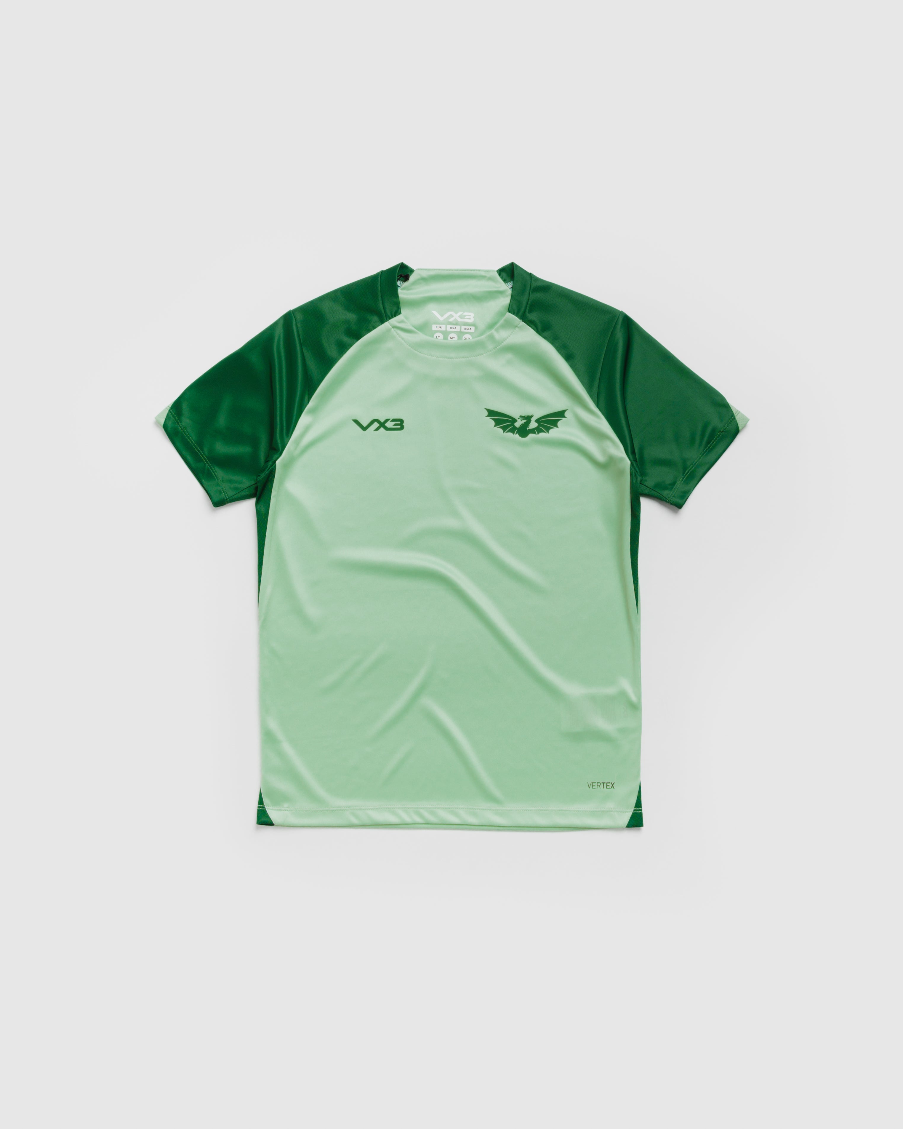 Scarlets 26/27 Vertex Training Tee Youth Bright Mint/Sage