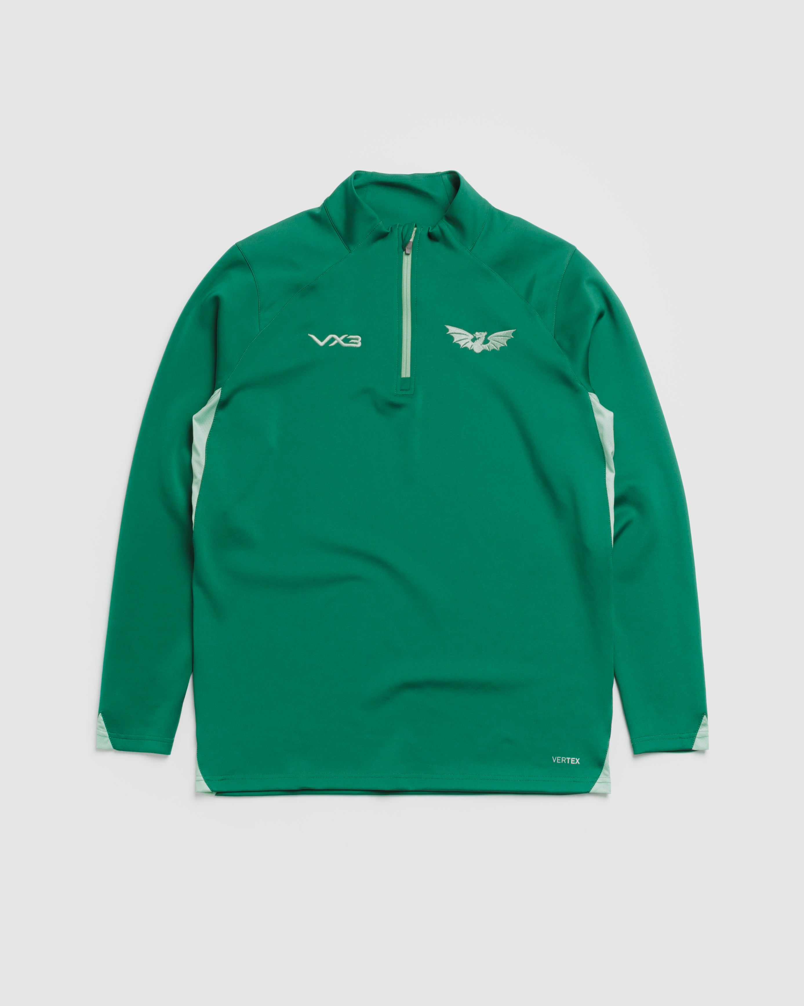 Scarlets 26/27 Vertex Half Zip Top Sage/Bright Mint