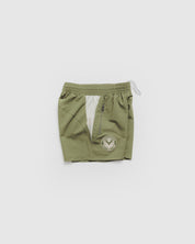 Newport County AFC 26/27 Vertex Gym Shorts Youth Dark Olive/Ecru