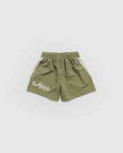 Newport County AFC 26/27 Vertex Gym Shorts Youth Dark Olive/Ecru