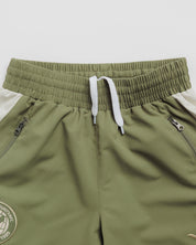 Newport County AFC 26/27 Vertex Gym Shorts Youth Dark Olive/Ecru