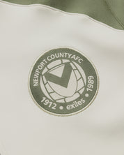 Newport County AFC 26/27 Vertex Half Zip Top Ecru/Dark Olive