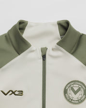 Newport County AFC 26/27 Vertex Half Zip Top Ecru/Dark Olive