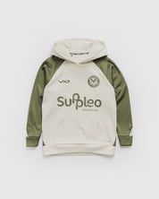Newport County AFC 26/27 Vertex Training Hoodie Youth Ecru/Dark Olive