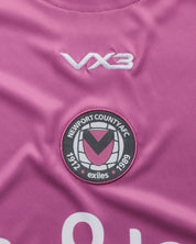 Newport County AFC 26/27 Vertex Training Tee Grape/Charcoal/White
