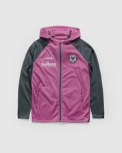 Newport County AFC 26/27 Vertex Zip Up Hoodie Grape/Charcoal/White