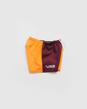 Harlequin Short Maroon/Amber