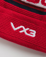 Newcastle Red Bulls 26/27 Bobble Hat Red/Navy/White