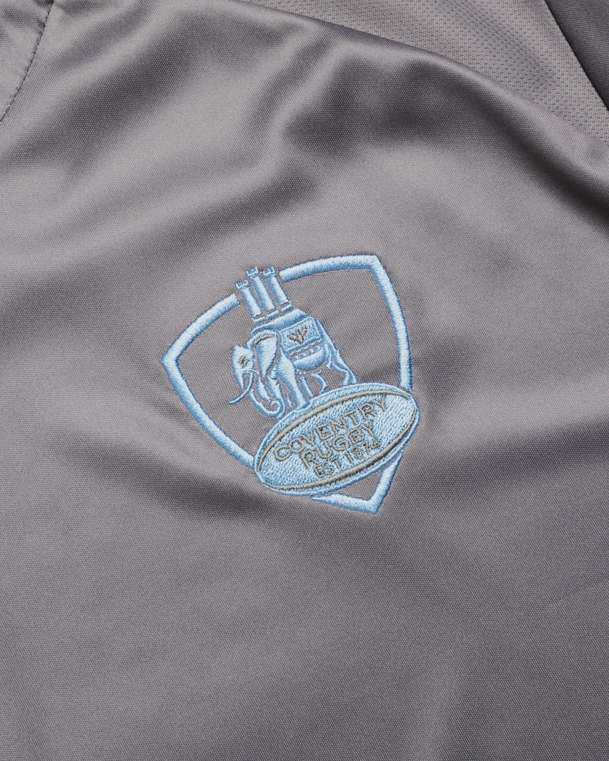 Coventry RFC 26/27 Vertex Training Tee Dark Grey/Sky/White