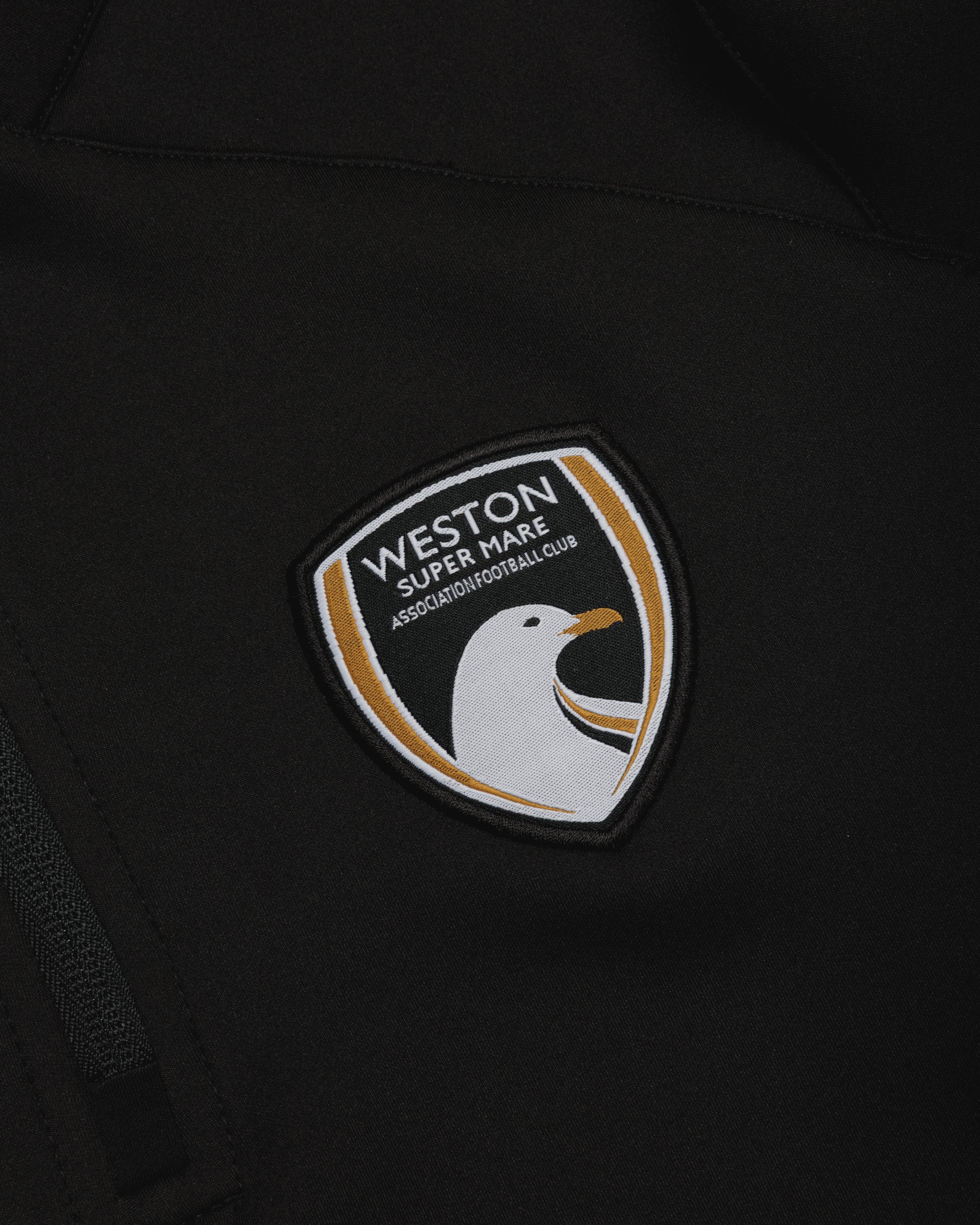 Weston-super-Mare AFC 26/27 Vertex Half Zip Top Black/Gold/White