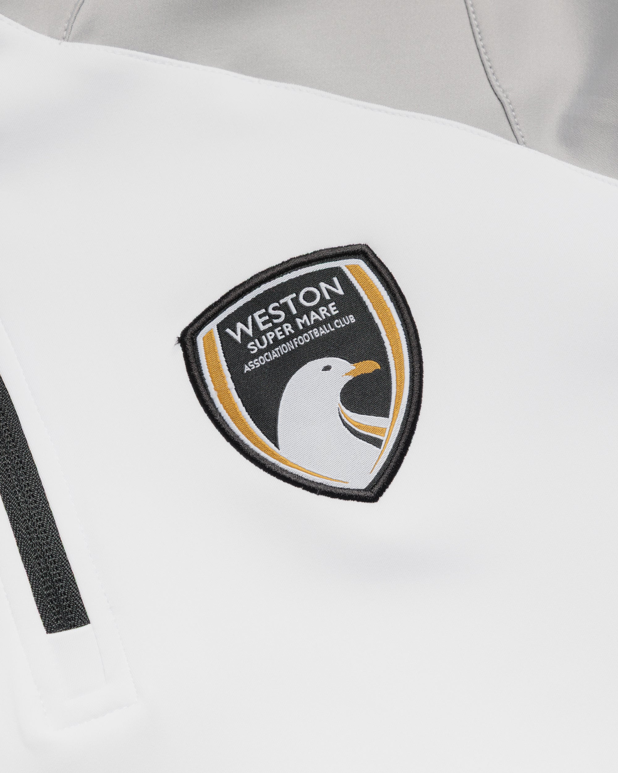Weston-super-Mare AFC 26/27 Vertex Half Zip Top White/Cool Grey/Black