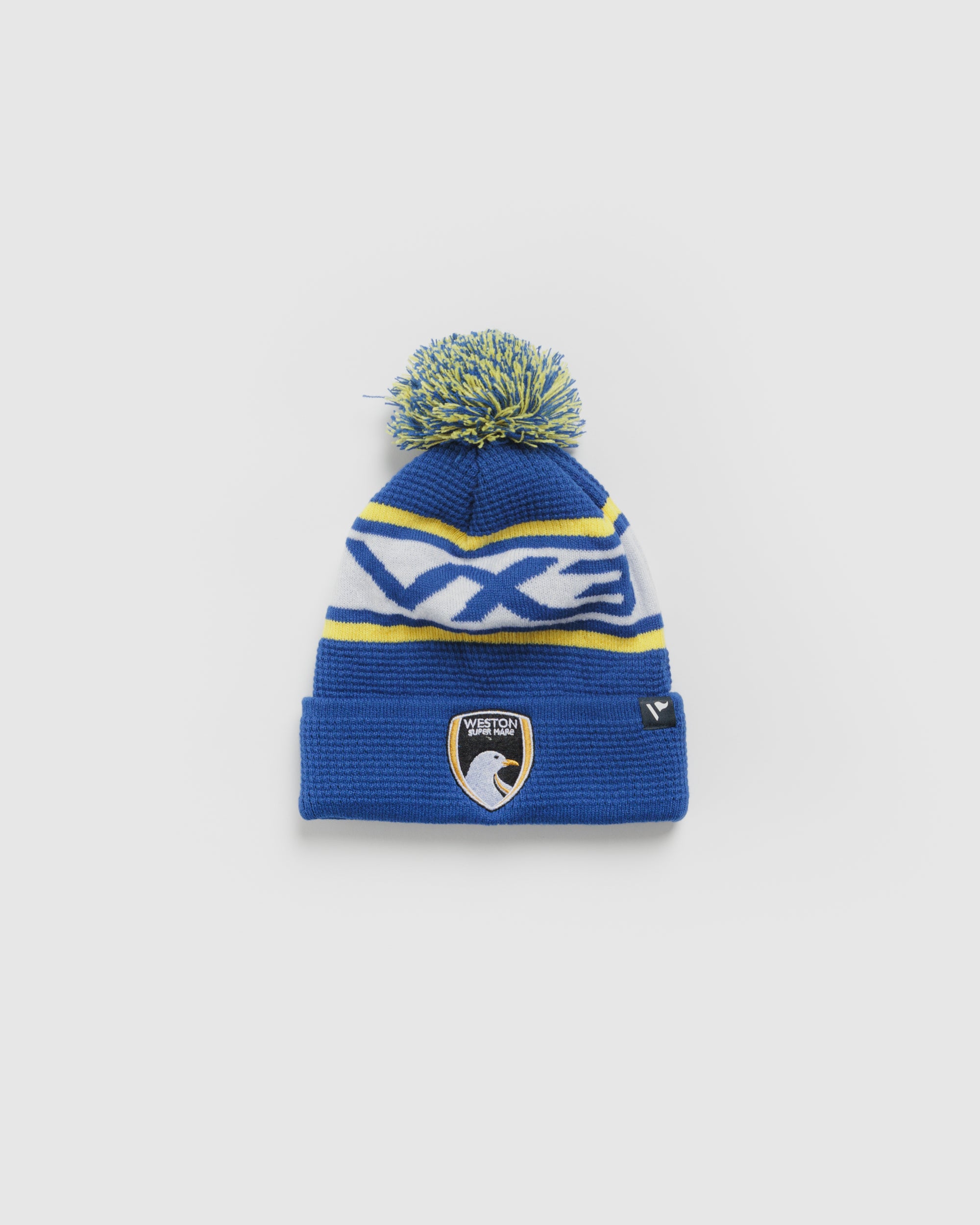 Weston-super-Mare AFC 26/27 Bobble Hat Royal/White/Yellow