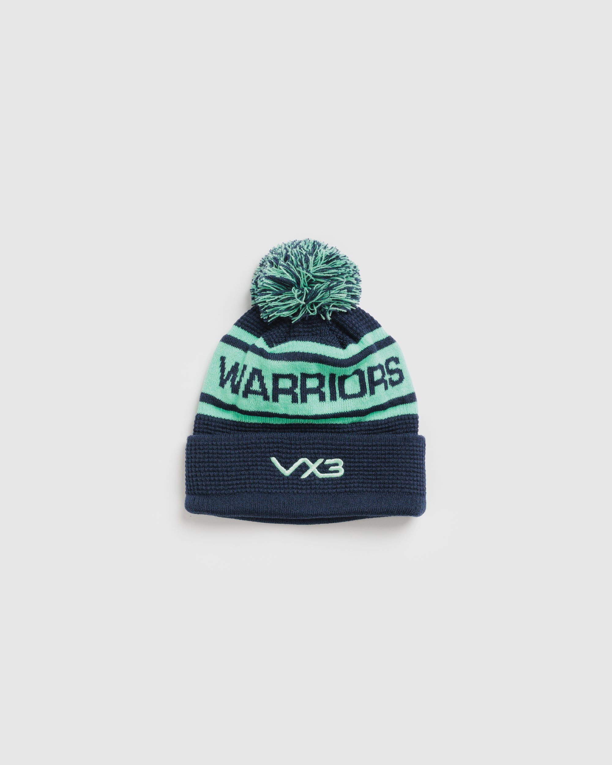Worcester Warriors 26/27 Bobble Hat Navy/Mint