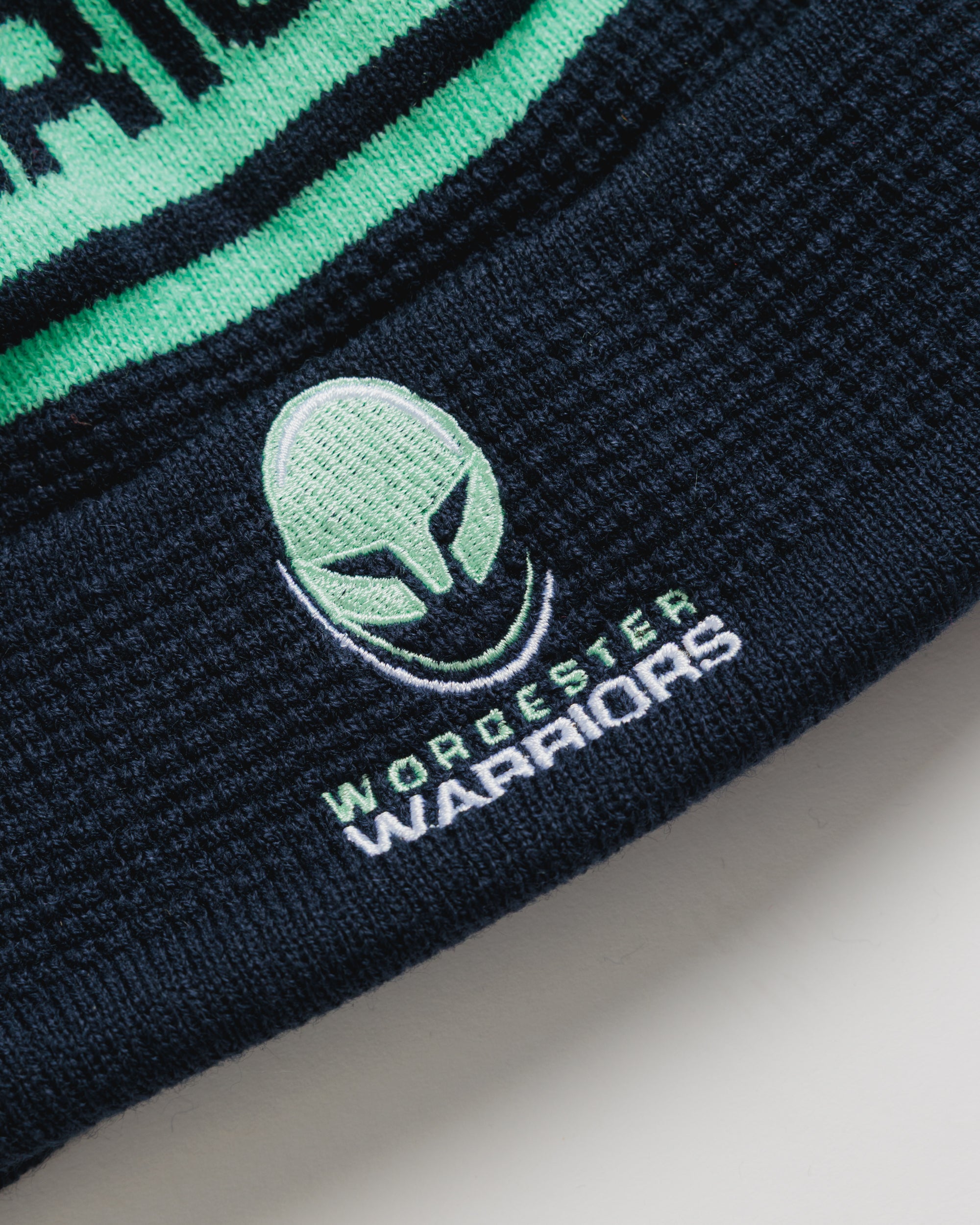 Worcester Warriors 26/27 Bobble Hat Navy/Mint